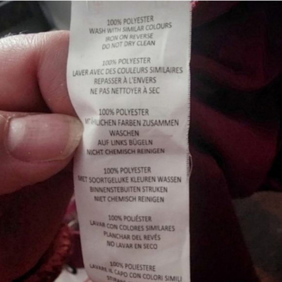 🍂🍁NWT IN THE STYLE red velvet dress size 20 US - Picture 5 of 5